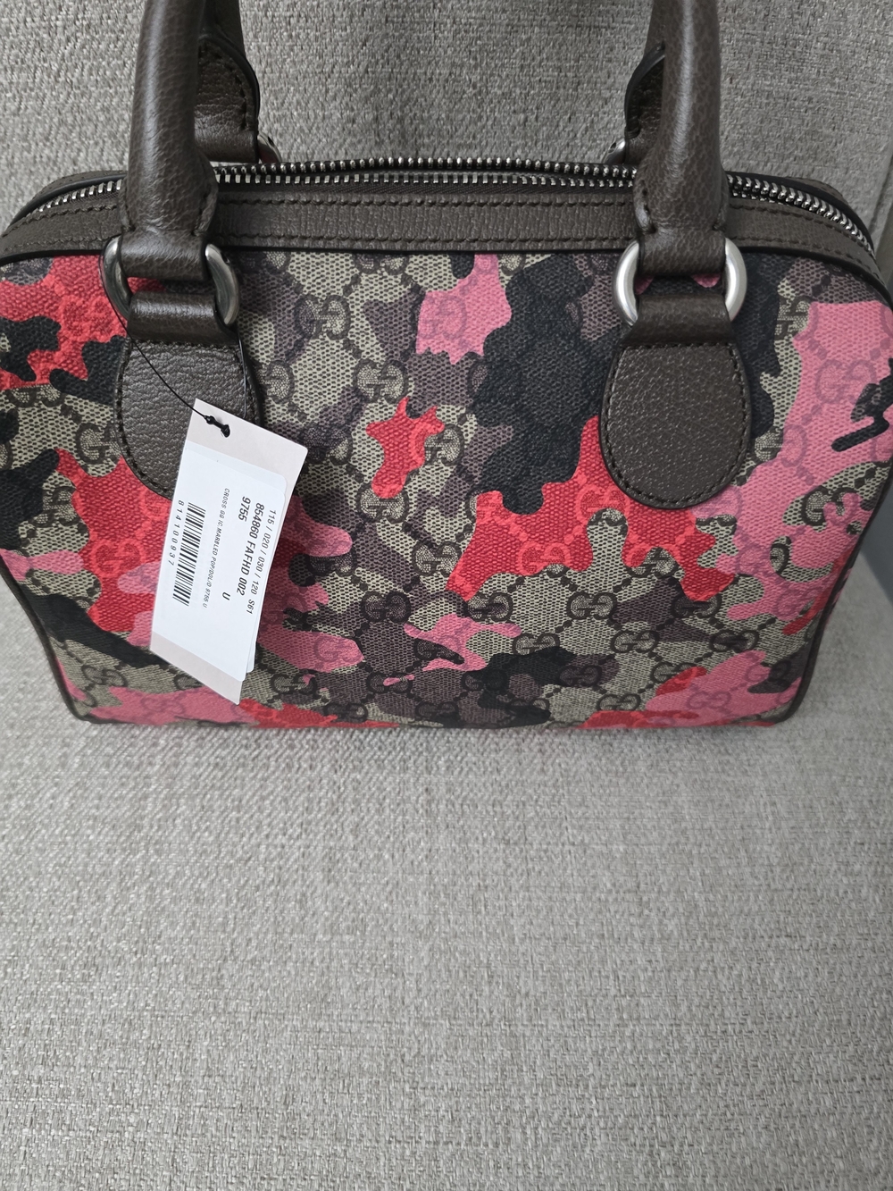 NWT Gucci Camouflage GG Supreme Small Boston Bag - Picture 3 of 12